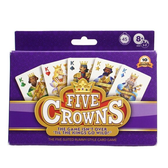PlayMonster Five Crowns — The Game Isn't Over Until the Kings Go Wild! Age 8+ - Picture 1 of 4
